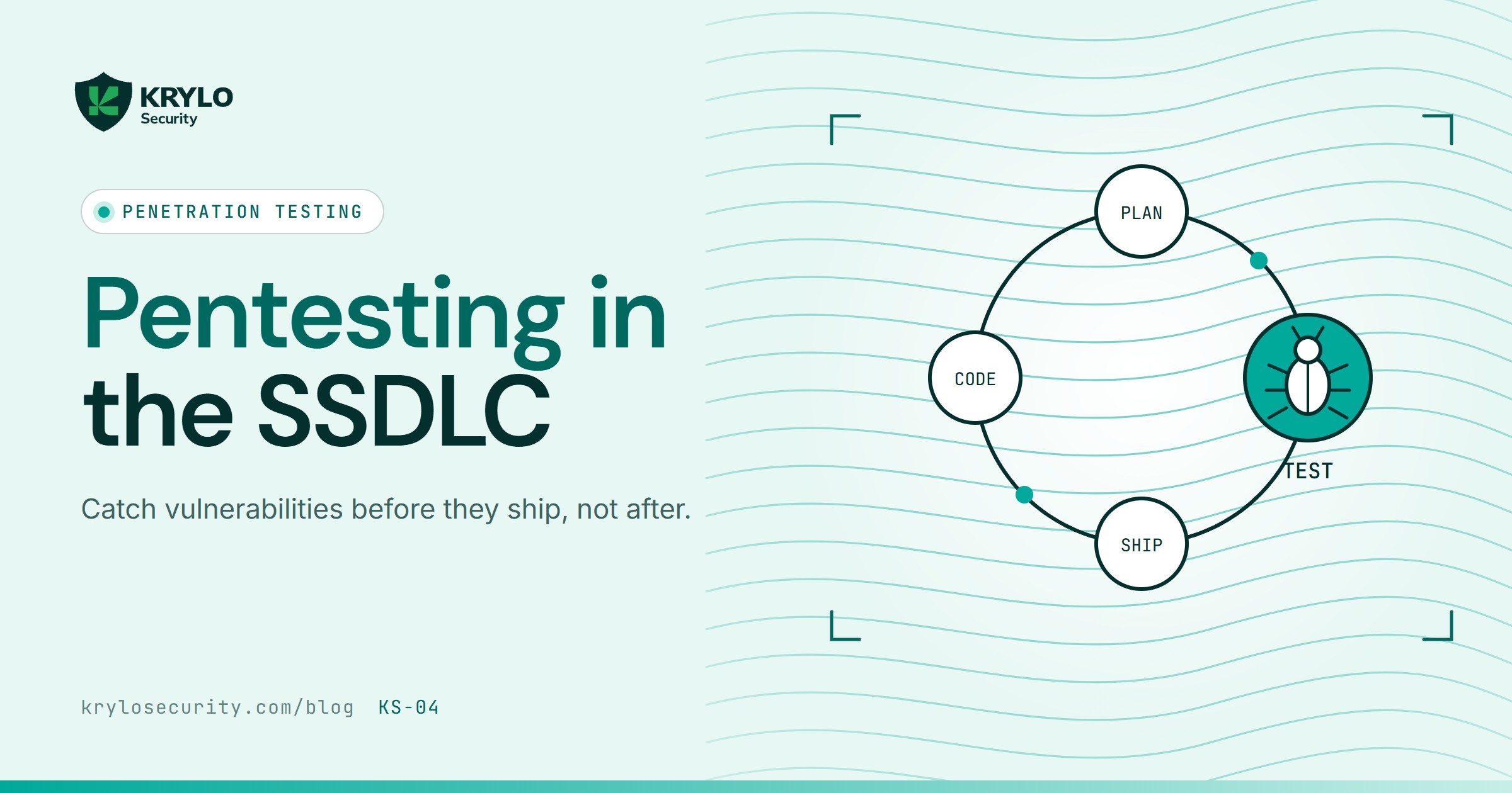 Penetration testing in SDLC: a development loop with a bug caught at the test stage